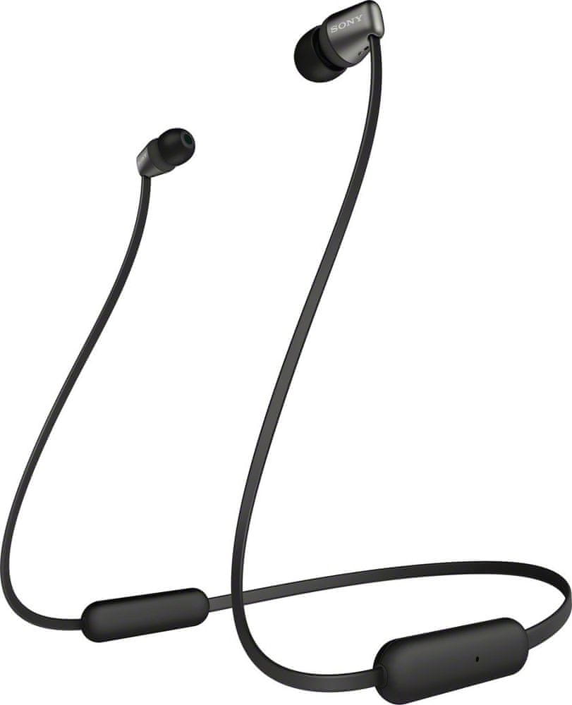 Sony WI-C310 bezdrátová sluchátka, černá - rozbaleno