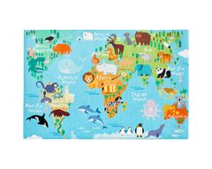 Obsession Dětský kusový koberec Torino kids 233 WORLD MAP 80x120