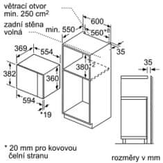 Bosch vestavná mikrovlnná trouba BFL550MS0 - zánovní