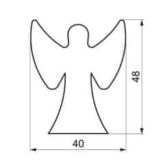Smolík Vykrajovátko anděl 4,8cm 