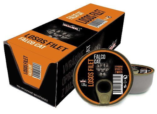 FALCO Cat Filet z lososa 8x120g