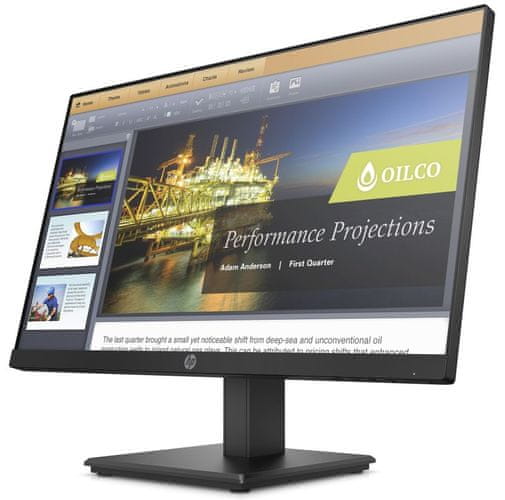 HP P224 office monitor 60 Hz, Full HD, 24 palců high contrast VA