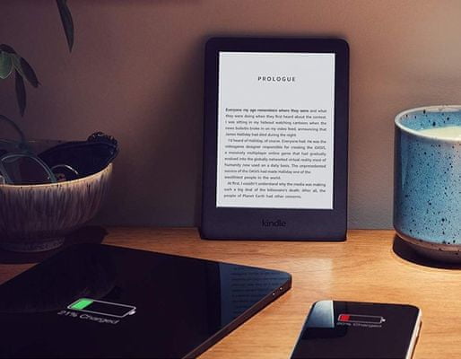 Čtečka e-knih Amazon Kindle Touch 2019, dlouhá výdrž na jedno nabití, velkokapacitní baterie