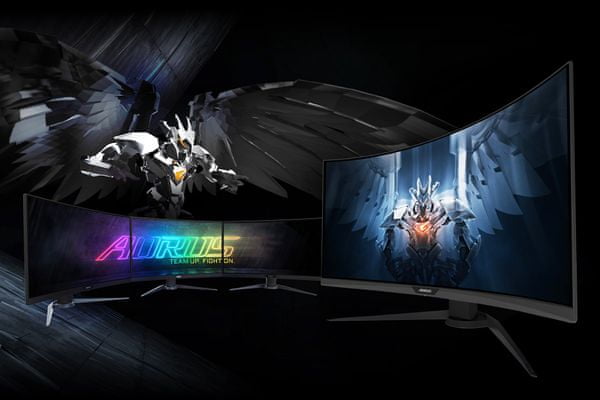 herný monitor gigabyte Aorus CV27Q (AORUS CV27Q) dokonalý pozorovací uhol hdr vysoký dynamický rozsah čierny ekvalizér 1 ms doba odozvy elegantný dizajn zakrivený