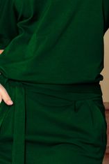 Numoco Dámské šaty 249-2 + Ponožky Gatta Calzino Strech, zelená, XXL