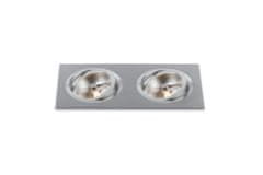 BPM BPM Vestavné svítidlo Aluminio Plata, kartáč.hliník 18LEDx3W, 230V 3051LED.D40.3K