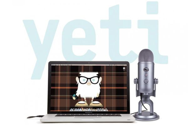 elegantní usb profi mikrofon blue yeti se 4 směrovými prostorovými charakteristikami kardioidí režim stereo režim obousměrný mód stereo mód vyjímatelný ze základny kondenzátorový tlačítko mute sluchátkový konektor youtuber streaming gamer hudebník