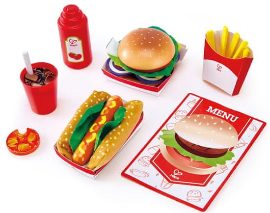 Hape Fast Food Set - zánovní