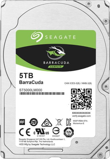 Seagate BarraCuda, 2,5" - 5TB (ST5000LM000)