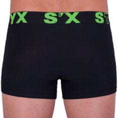 Styx Pánské boxerky sportovní guma nadrozměr černé (R962) - velikost XXXL