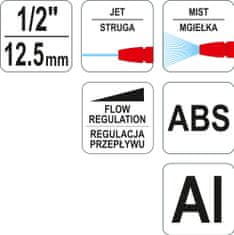 YATO Pistole postřikovací 1/2" plast/Al