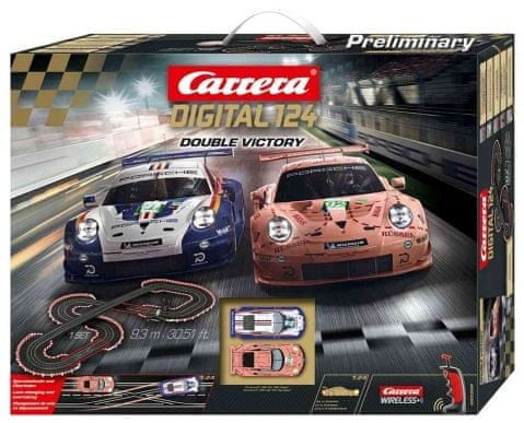 Carrera Autodráha D124 23628 Double Victory