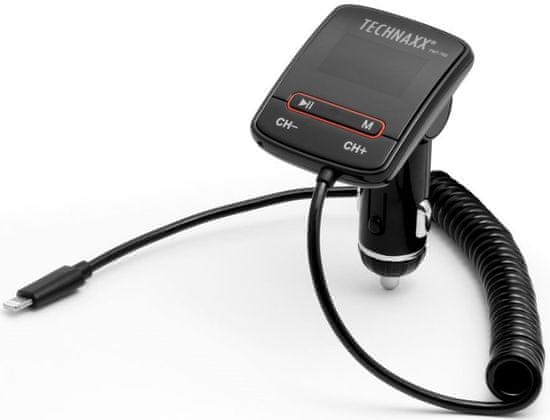 Technaxx FM transmitter s funkcí nabíjení a přehrávání hudby (FMT700) 4546