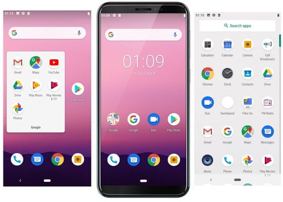 Cubot J5, Android 9.0 Pie