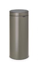 Brabantia Koš Touch Bin New, 30L - Platinová