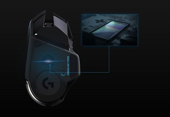 Herní myš Logitech G502 Lightspeed kabelová 16 000 DPI programovatelná tlačítka