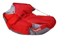 Beanbag Sedací vak 189x140 duo scarlet rose - gray