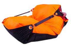 Beanbag Sedací pytel 189x140 duo fluo orange - black