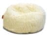 Beanbag Sedací vak Shaggy White