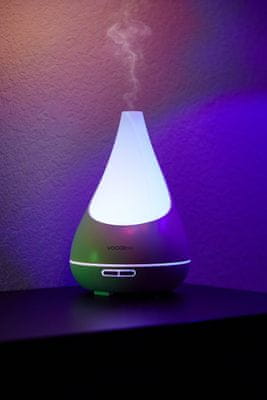 Chytrý difuzér a zvlhčovač vzduchu Vocolinc Smart Aroma Diffuser Flowerbud, ultrazvuková technologie, LED osvětlení, ovládání aplikací, hlasem, Wi-Fi
