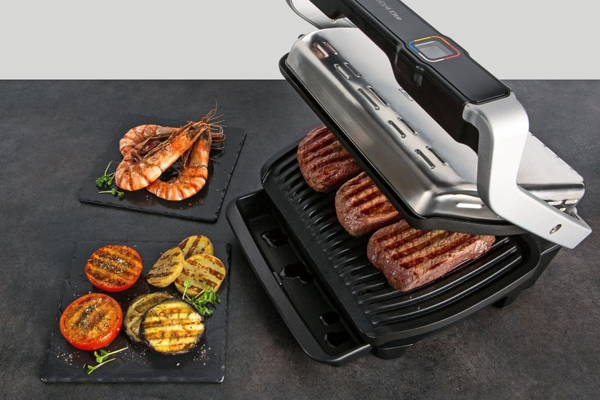 TEFAL GC750D30 Optigrill Elite automatický senzor grilování