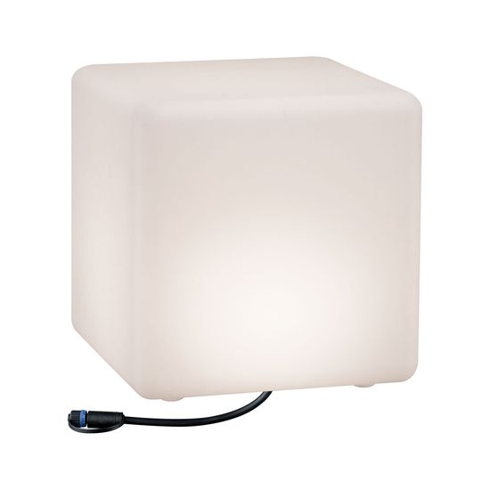 Paulmann Paulmann Plug a Shine světelný objekt Cube IP67 3000K 24V délka hrany 30cm 941.81 P 94181 94181