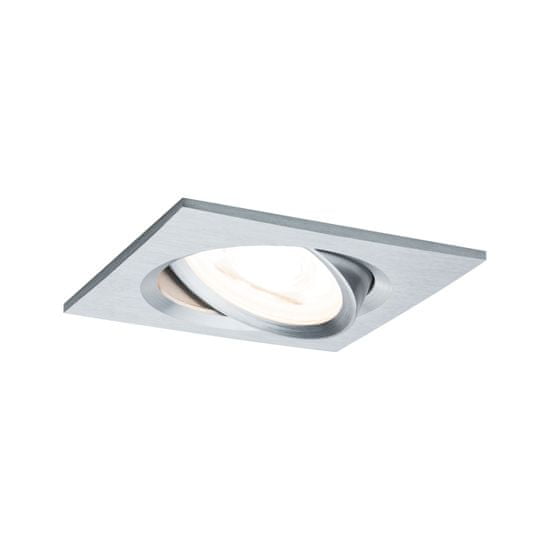 Paulmann PAULMANN Vestavné svítidlo LED Nova hranaté 1x6,5W hliník broušený výklopné 934.55 P 93455 93455