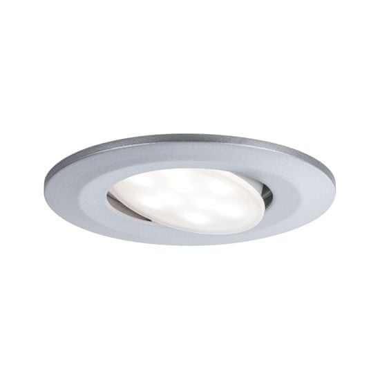 Paulmann PAULMANN Vestavné svítidlo LED Calla kruhové 1x6,5W matný chrom výklopné 999.32 P 99932 99932