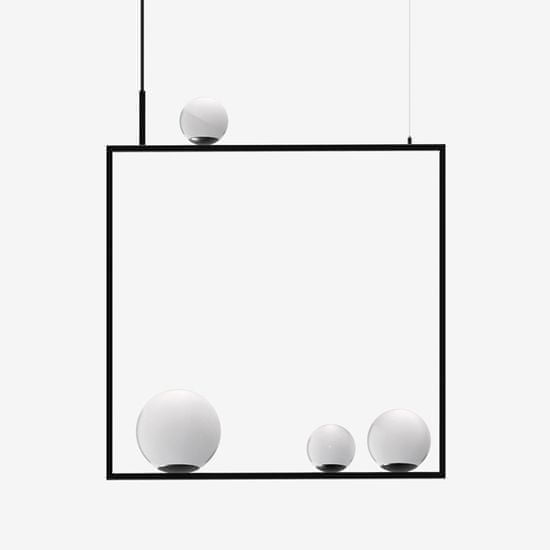 LUCIS LUCIS závěsné svítidlo PALA 24,8W LED 4000K sklo černá opál ZL2.L2.P4.45L DALI