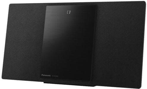 bezdrátový Bluetooth 4.2 multipairing mikrosystém panasonic sc-hc2020 se štíhlým provedením těla možnost umístění na stěnu wifi chromecast multiroom google assistant aplikace panasonic music control