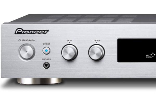 av receiver pioneer sx-s30dab tidal spotify deezer tunein google část airplay wifi vstup phono multiroom fireconnect mcacc automatická kalibrace prostoru rádio dab dab+ hires audio usb aplikace pioneer remote app 4 hdmi vstupy 1 hdmi výstup bluetooth 4.1 2 kanály zesilovač třídy d 85 w na kanál usb přední vstup  audio vstup ethernet vstup možnost chromecast