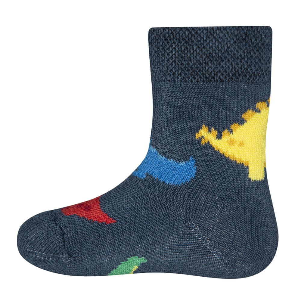 EWERS chlapecké ponožky dinosaurus 18 - 19, modrá