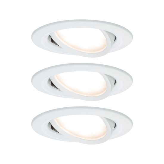 Paulmann PAULMANN Vestavné svítidlo LED Nova kruhové 3x6,5W bílá mat nastavitelné 3-krokové-stmívatelné 934.85 P 93485 93485