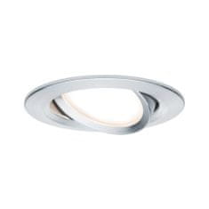 Paulmann PAULMANN Vestavné svítidlo LED Nova kruhové 1x6,5W hliník broušený výklopné 3-krokové-stmívatelné 934.86 P 93486 93486