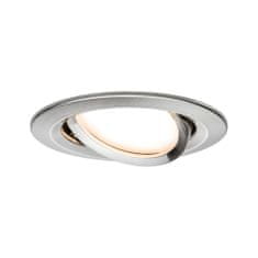 Paulmann PAULMANN Vestavné svítidlo LED Nova kruhové 1x6,5W kov kartáčovaný výklopné 3-krokové-stmívatelné 934.82 P 93482 93482