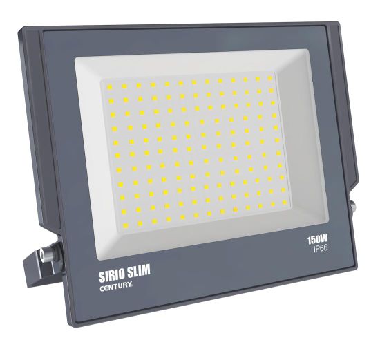 Century CENTURY REFLEKTOR LED SIRIO SLIM ČERNÝ 150W 4000K 13500Lm 110d 366x34x303mm IP66 CEN SRS-1509540