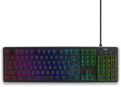 Niceboy Oryx K400 mechanická herní klávesnice RGB podsvícení drátová kovová konstrukce membrána odlnost proti nečistotám