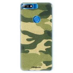 iSaprio Silikonové pouzdro - Green Camuflage 01 pro Huawei Y7 Prime 2018