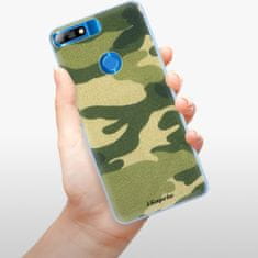 iSaprio Silikonové pouzdro - Green Camuflage 01 pro Huawei Y7 Prime 2018