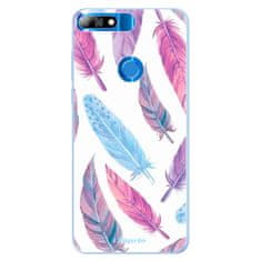 iSaprio Silikonové pouzdro - Feather Pattern 10 pro Huawei Y7 Prime 2018