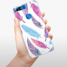 iSaprio Silikonové pouzdro - Feather Pattern 10 pro Huawei Y7 Prime 2018