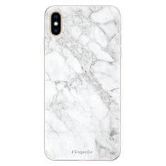 iSaprio Silikonové pouzdro - SilverMarble 14 pro Apple iPhone Xs Max