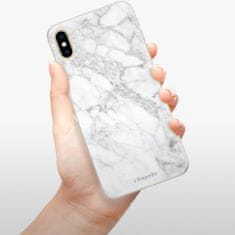 iSaprio Silikonové pouzdro - SilverMarble 14 pro Apple iPhone Xs Max