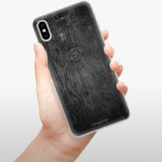 iSaprio Silikonové pouzdro - Black Wood 13 pro Apple iPhone Xs Max