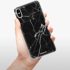 iSaprio Silikonové pouzdro - Black Marble 18 pro Apple iPhone Xs Max