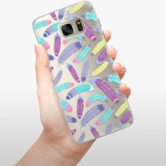 iSaprio Silikonové pouzdro - Feather Pattern 01 pro Samsung Galaxy S7 Edge