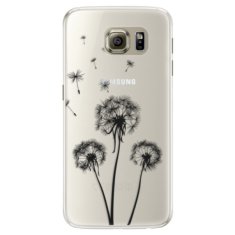 iSaprio Silikonové pouzdro - Three Dandelions - black pro Samsung Galaxy S6 Edge