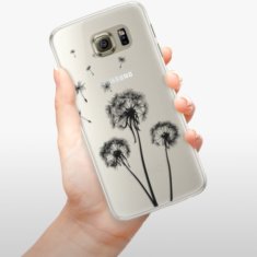 iSaprio Silikonové pouzdro - Three Dandelions - black pro Samsung Galaxy S6 Edge