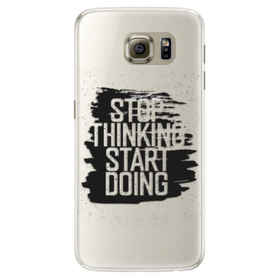 iSaprio Silikonové pouzdro - Start Doing - black pro Samsung Galaxy S6 Edge