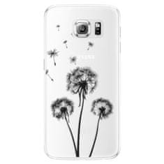 iSaprio Silikonové pouzdro - Three Dandelions - black pro Samsung Galaxy S6 Edge